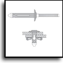 Заклепка Gesipa BULB-TITE® <br /> RV6603 / RV6604 Al / Аl <br />со стандартным буртиком Заклепка Gesipa BULB-TITE® <br /> RV6603 / RV6604 Al / Аl <br />со стандартным буртиком